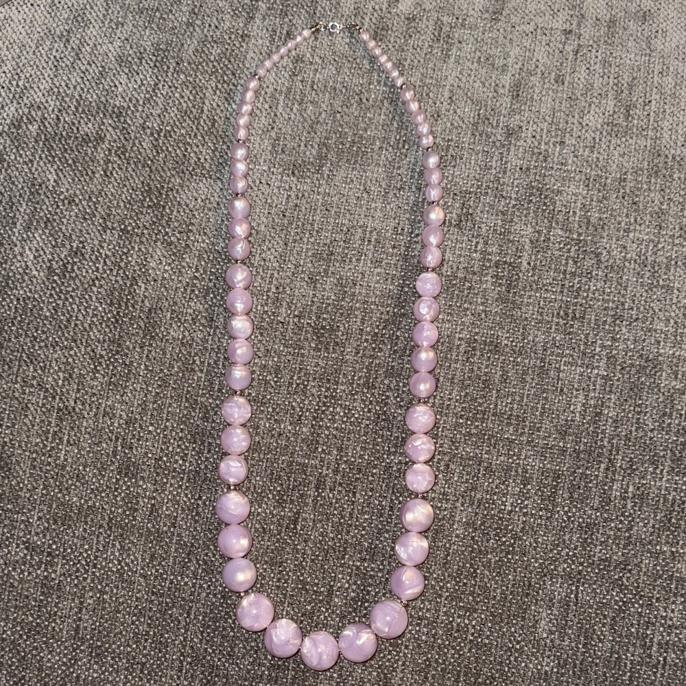 Elegant MONET Pink Pearl Necklace